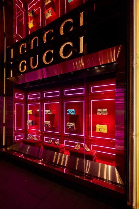 gucci store interior design|Gucci visual merchandising.